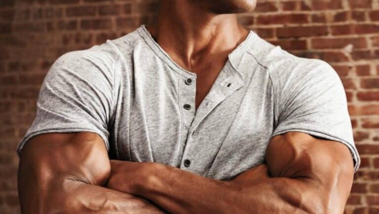Muscled arms