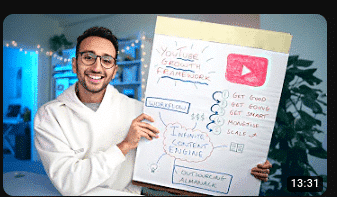 guy showing how to make money on youtube